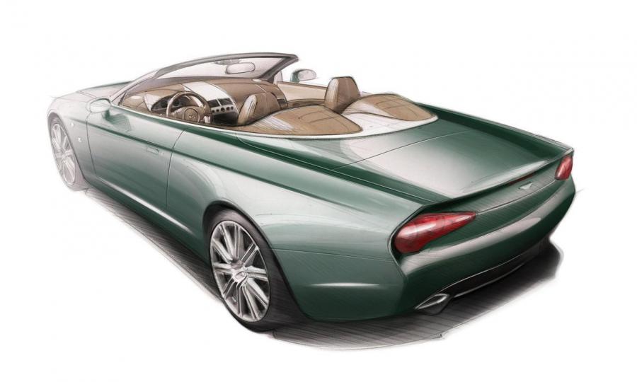 Эскиз Aston Martin DB9 Spyder Centennial 2013 года  (фото 5 из 18)